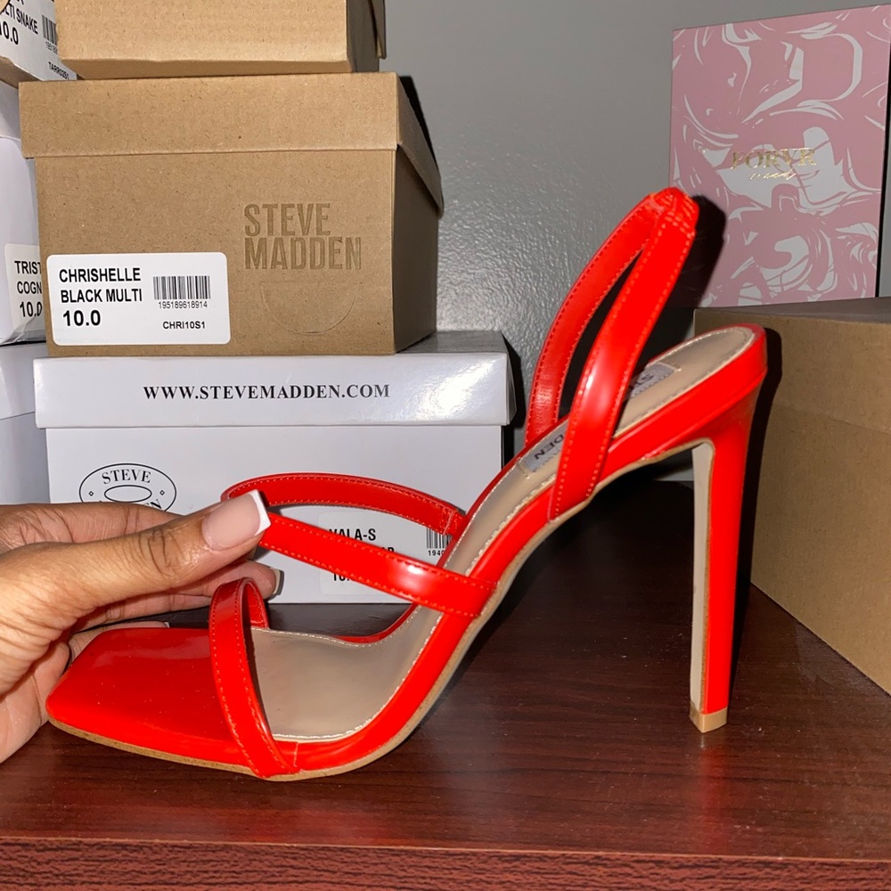Red Steve Madden heels
